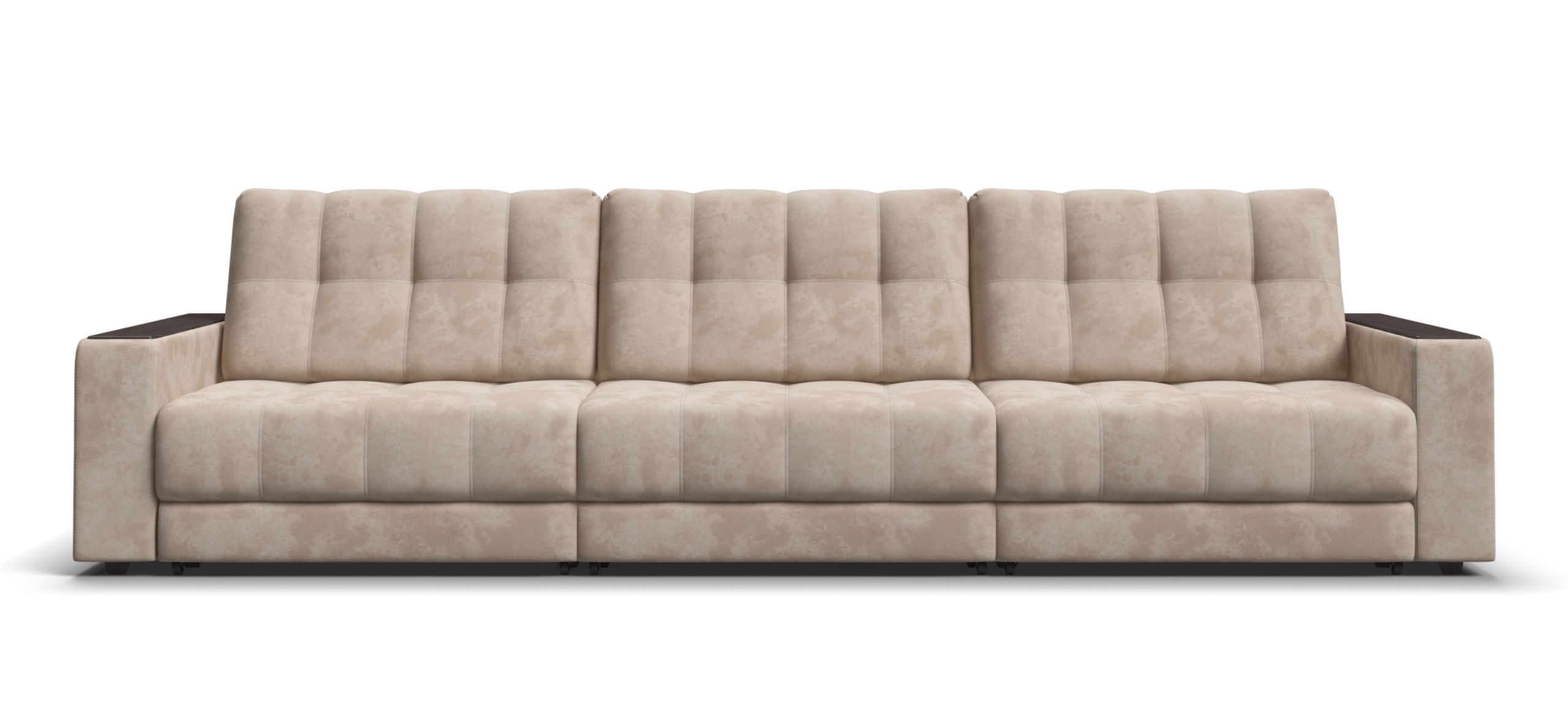 Диван Босс Гранд Велюр Алькантара пепел