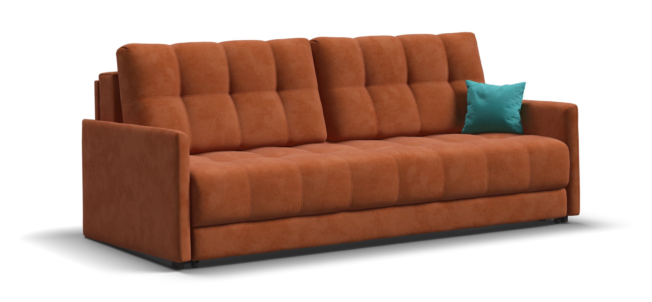 Диван Босс Лофт Велюр Алькантара оранж