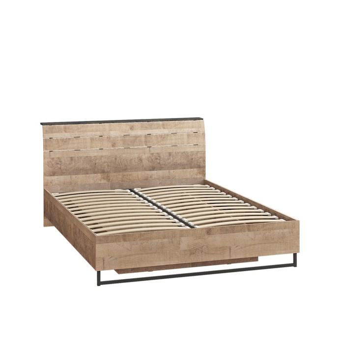 Кровать двуспальная «Трувор 11.34», с основанием, с подъёмным механизмом, 1652×2222×986 мм, цвет дуб гранж песочный/интра