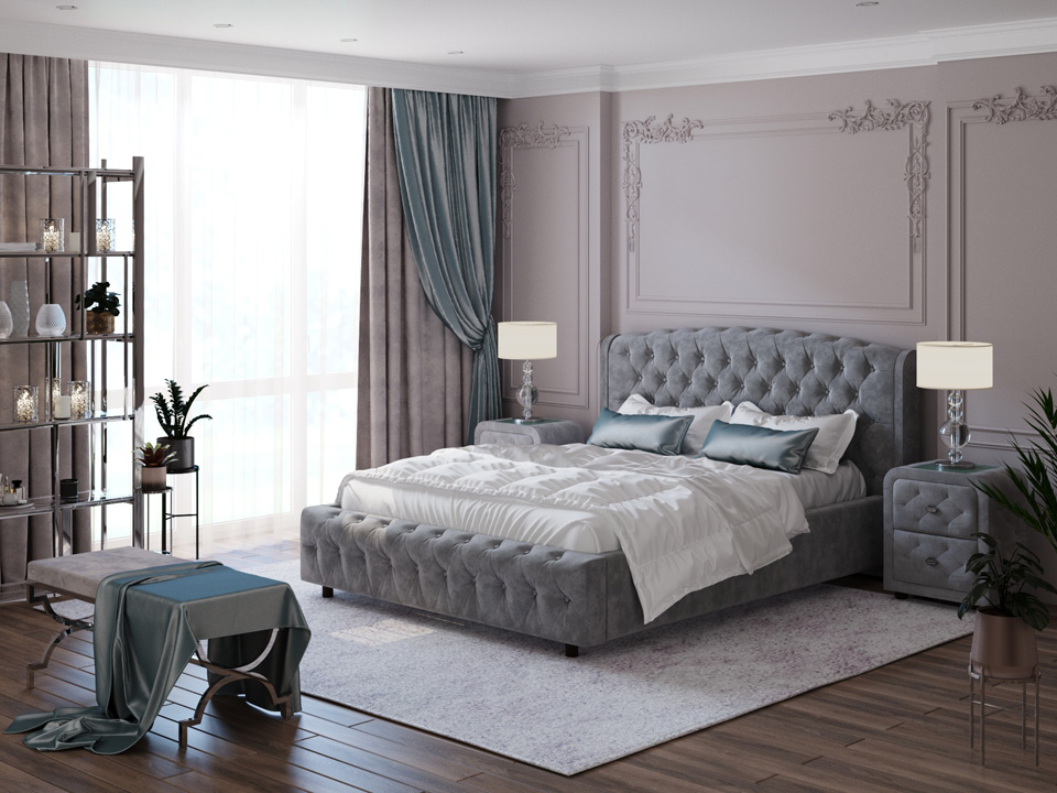 Кровать Орматек Salvatore с подъёмным механизмом (Экокожа Бронзовый перламутр) 140x190