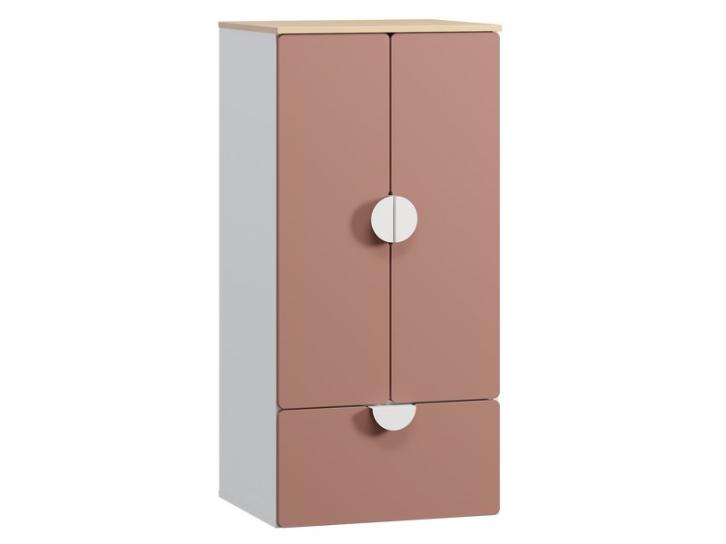 Шкаф детский Милна 2.2-60x127 Розовый