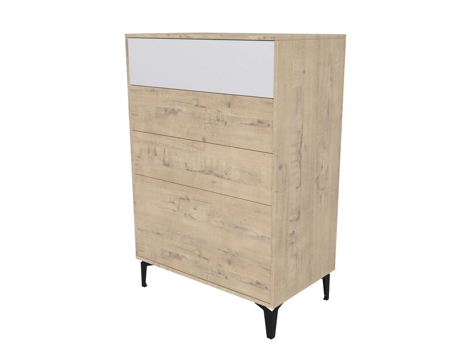 Комод York (ЛДСП Бунратти/Белый Жемчуг) 83x50