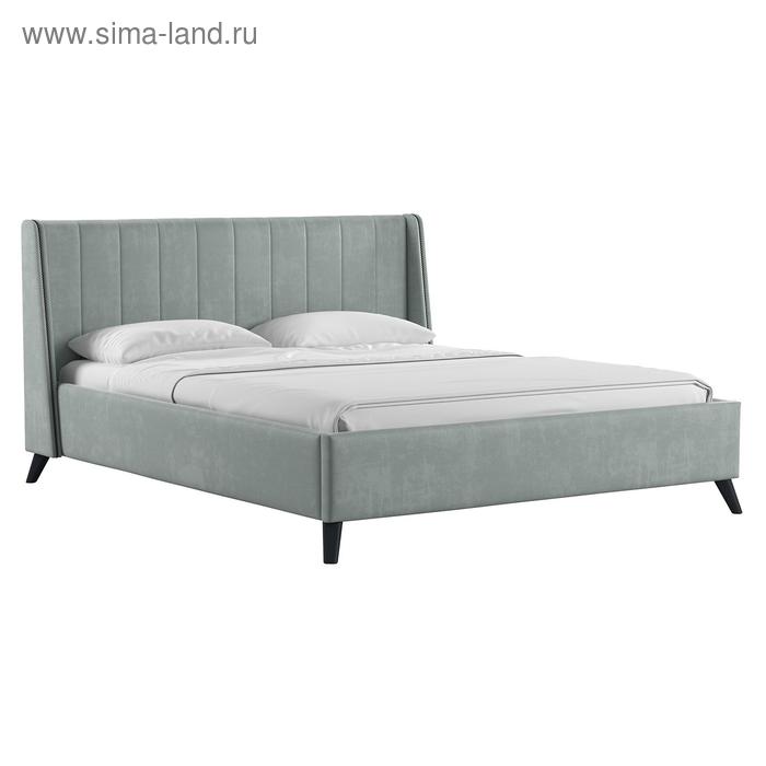 Кровать двуспальная «Мелисса», с ортопедическим основанием, с подъёмным механизмом, 1600×2000 мм, цвет серебристо - серый