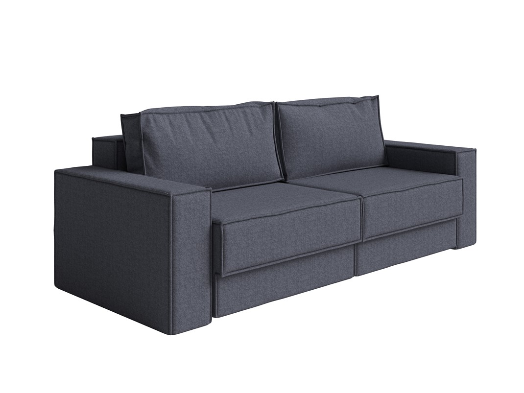 Орматек Диван-кровать Porto Middle двухсекционный (Ткань: Рогожка Nice Графит) 196x157